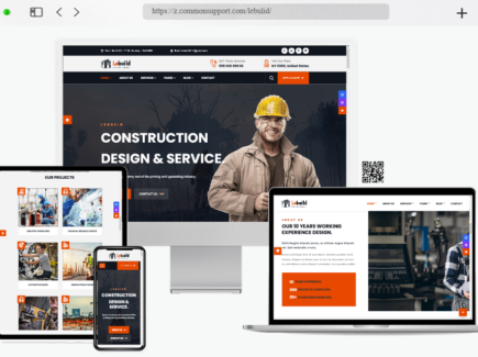 lebuild construction industry company wordpress theme