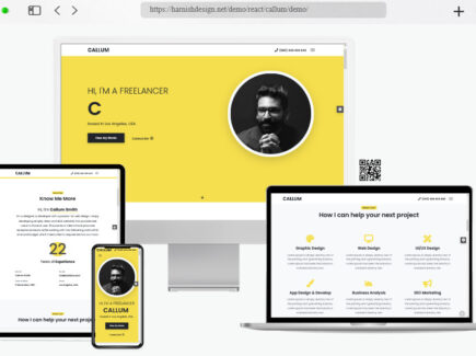 callum personal responsive resume template