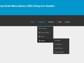 Free Responsive Drop Down Menu jQuery CSS3