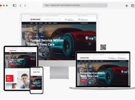 mechon car service repair wordpress theme