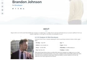 MyResume Bootstrap Resume Template