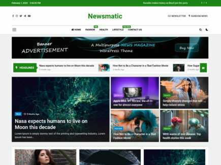 newsmatic wordpress theme free