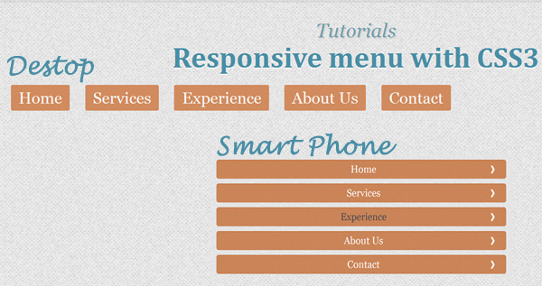 responsive menu css3